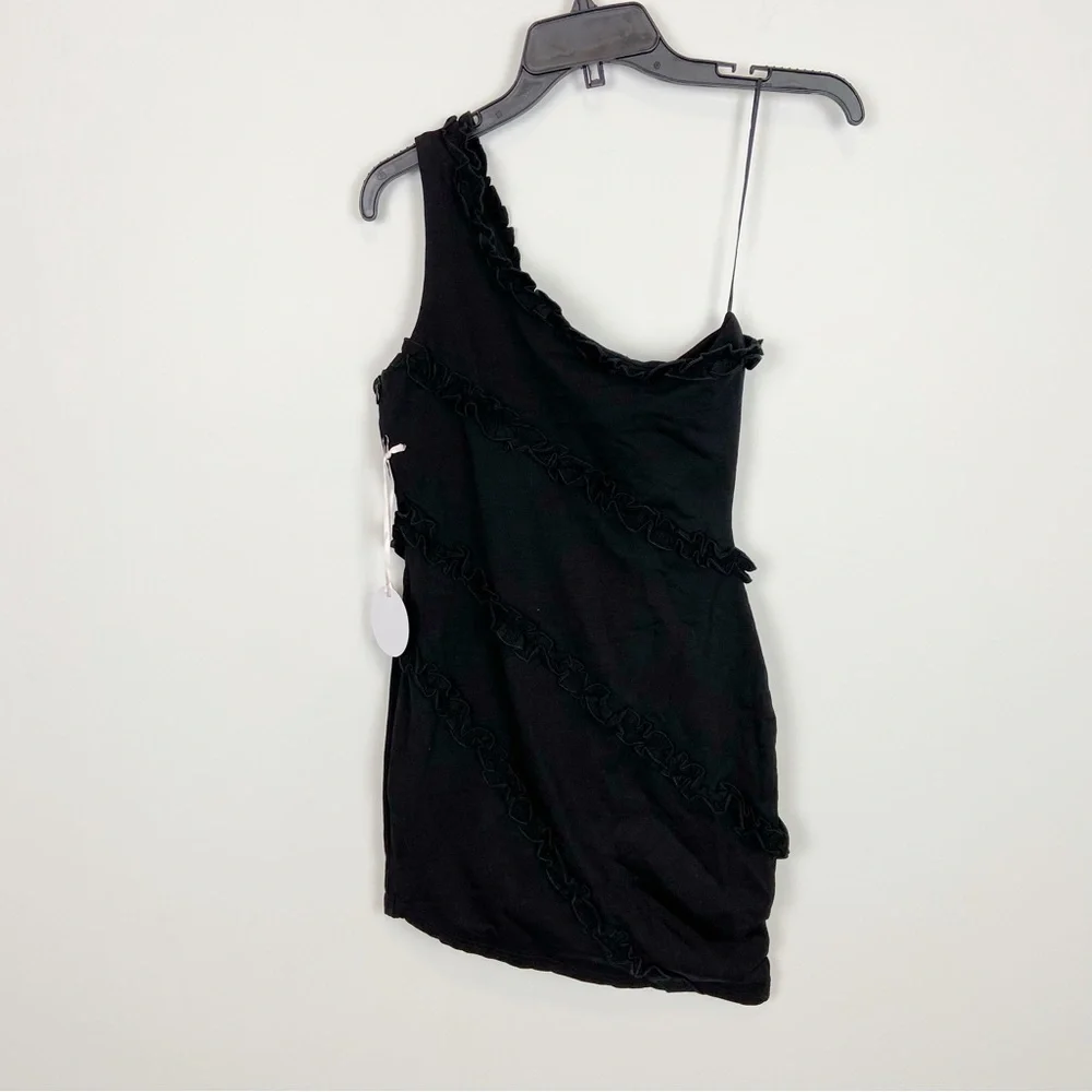 More To Come Camila One Shoulder Dress in Black Size S